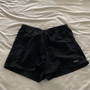 Black Patagonia shorts, size small